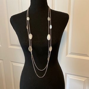 Costume jewelry necklace. 44 inches long